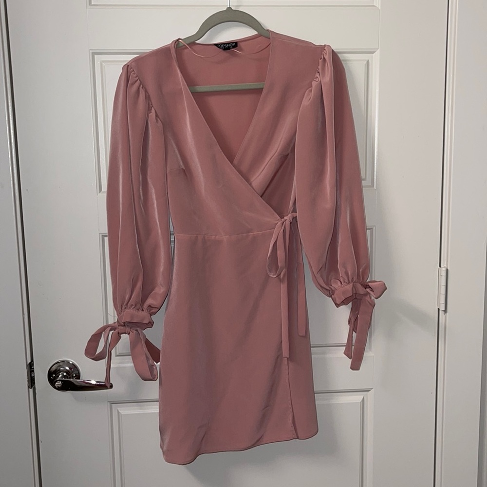 Topshop Mini Wrap Dress